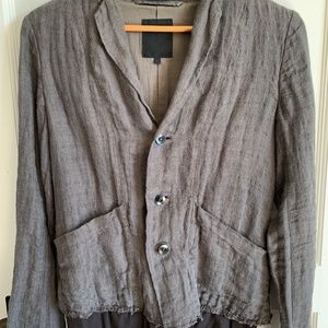 Garment-dyed Linen Blazer
